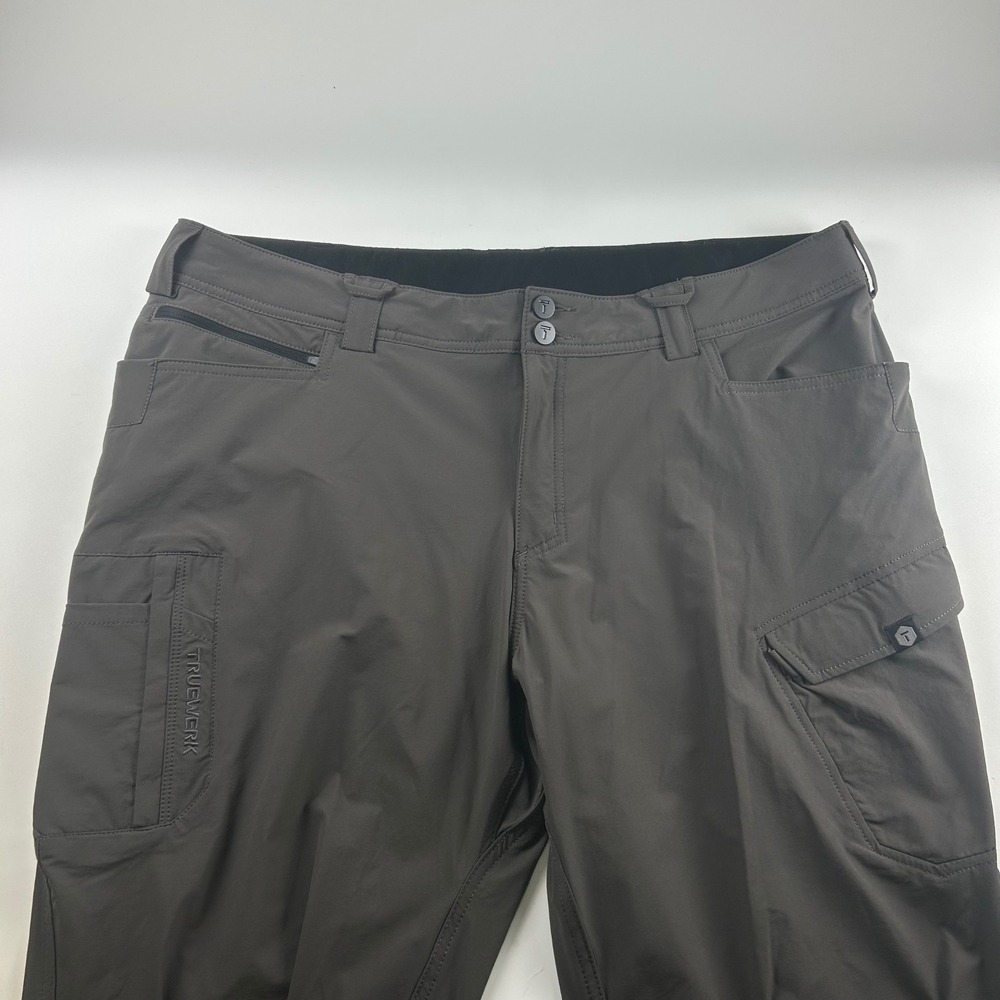 Truewerk Men's 40x30 T1 Werkpants Gray Technical Cargo Work Stretch Utility - Picture 4 of 12
